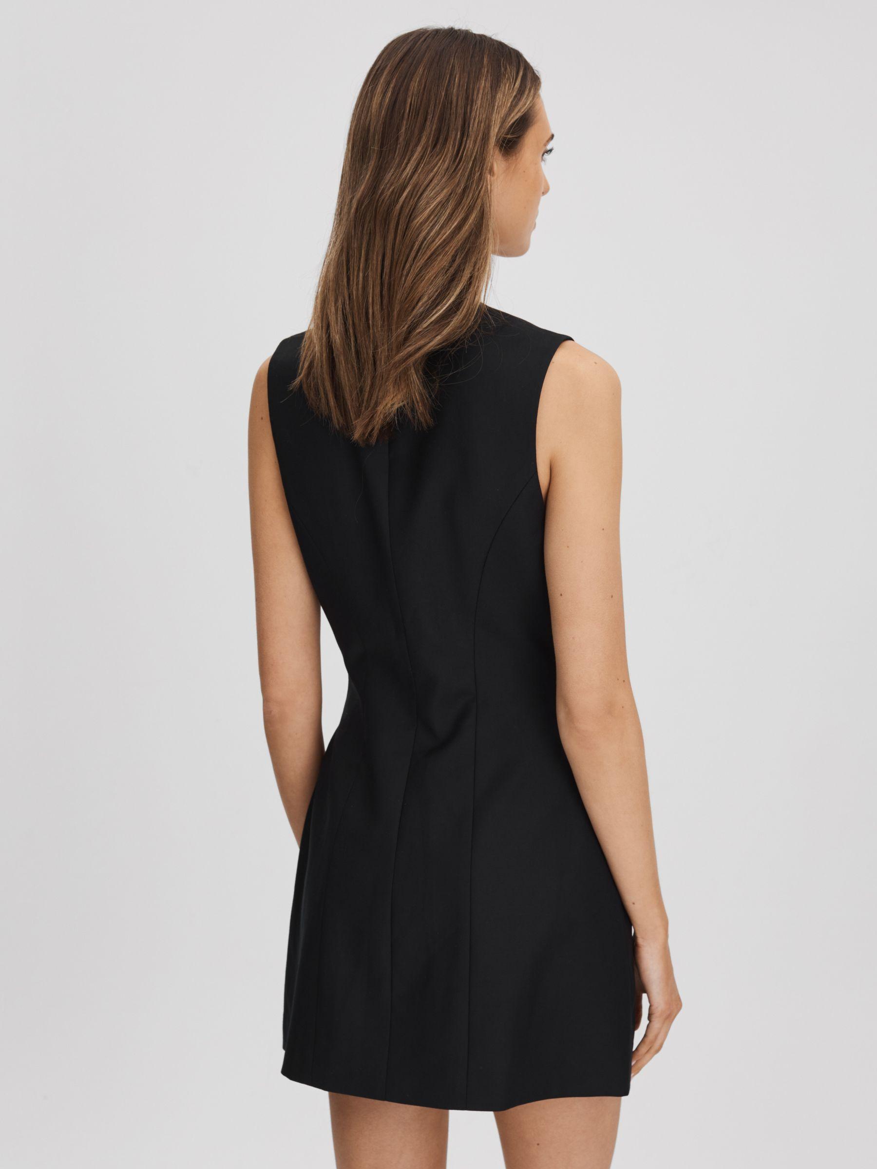 Anna Quan Single Breasted Mini Dress in Black Product Image