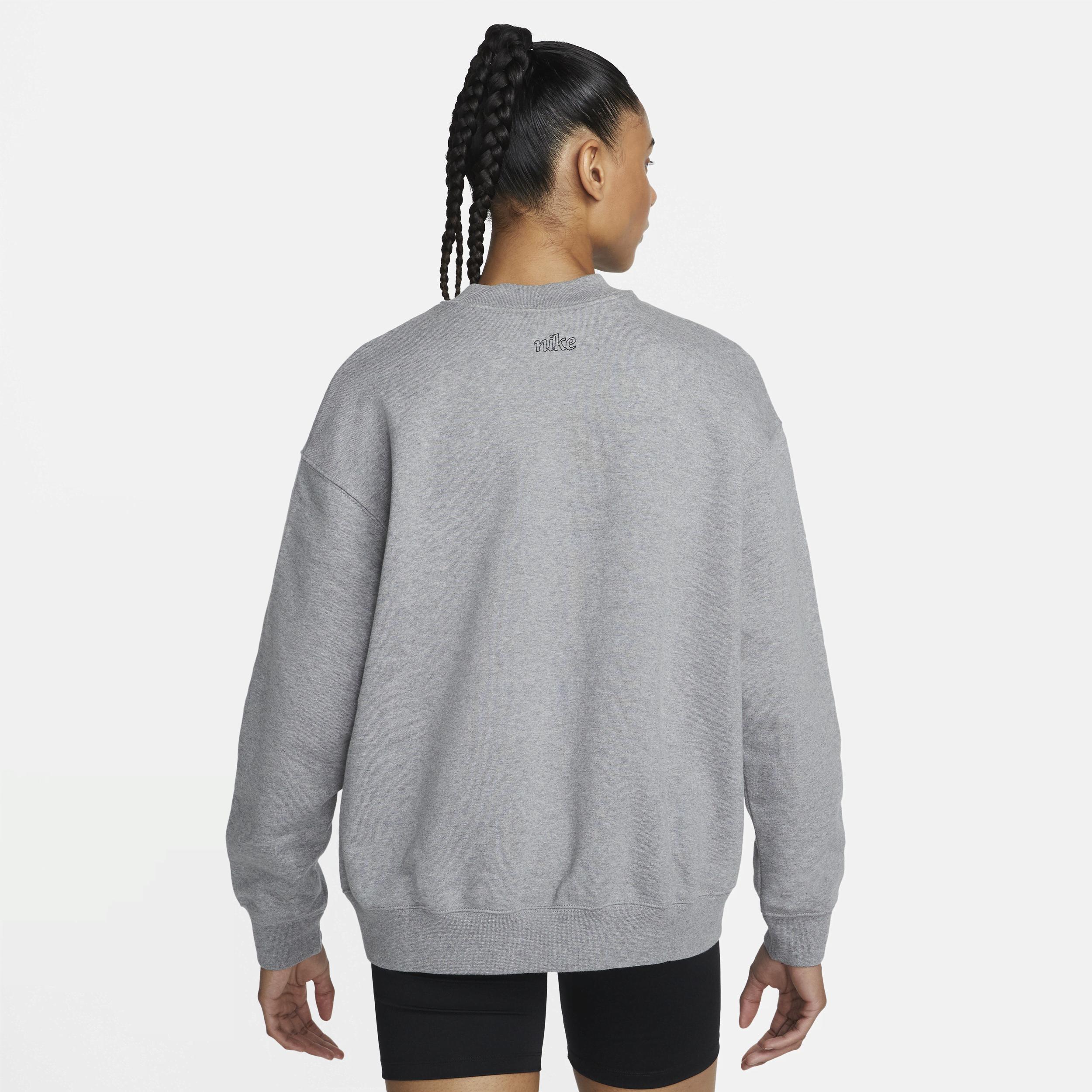 Nike Womens Dri-FIT Get Fit Graphic Crewneck Sweatshirt | DQ5542-091 Product Image