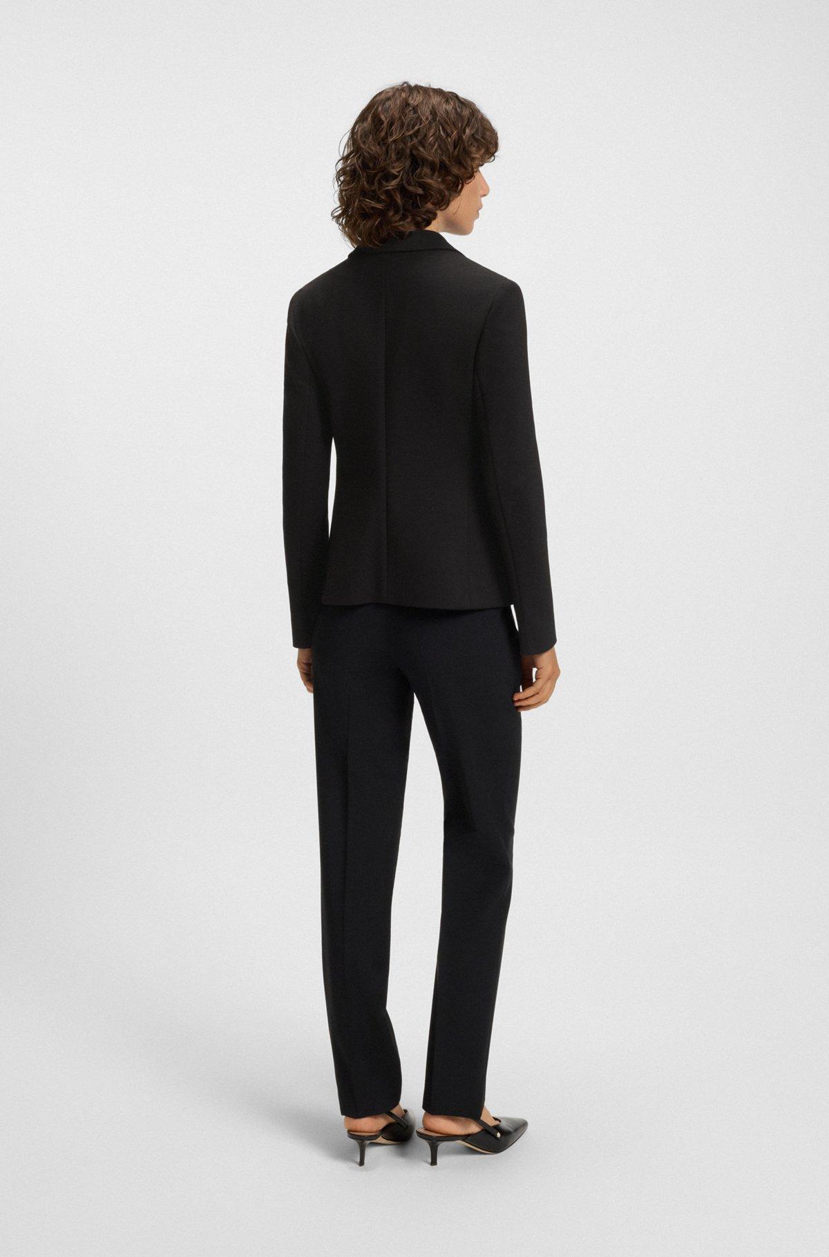 BOSS - Extra-slim-fit jacket in stretch fabric - Black Product Image