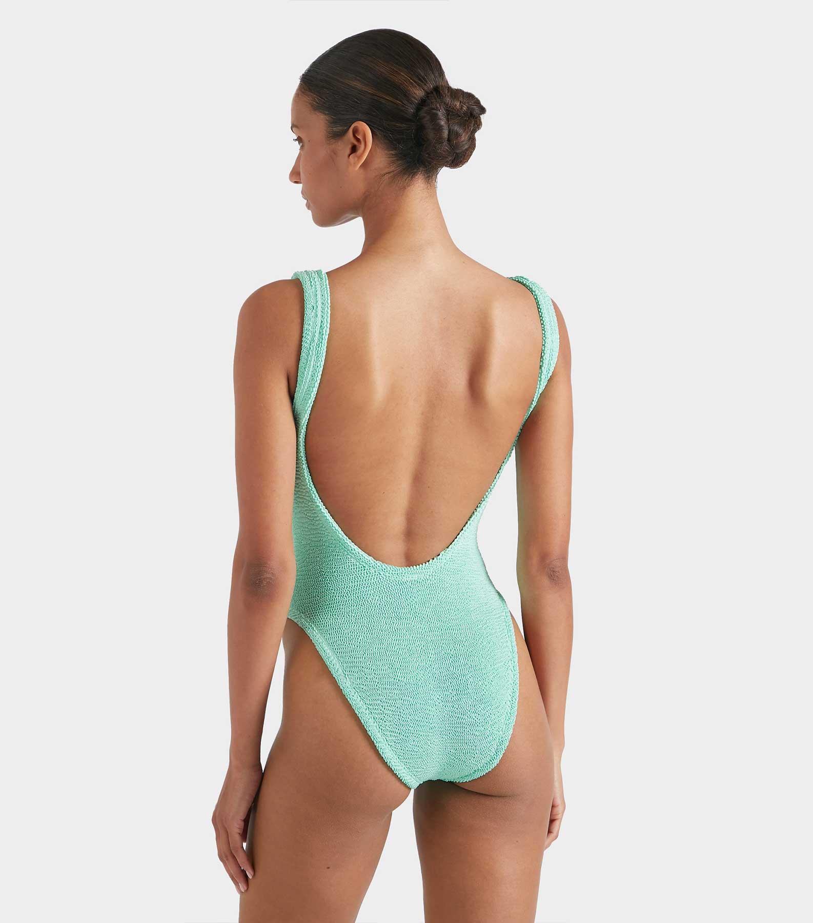 Square Neck Swim - Metallic Mint Product Image