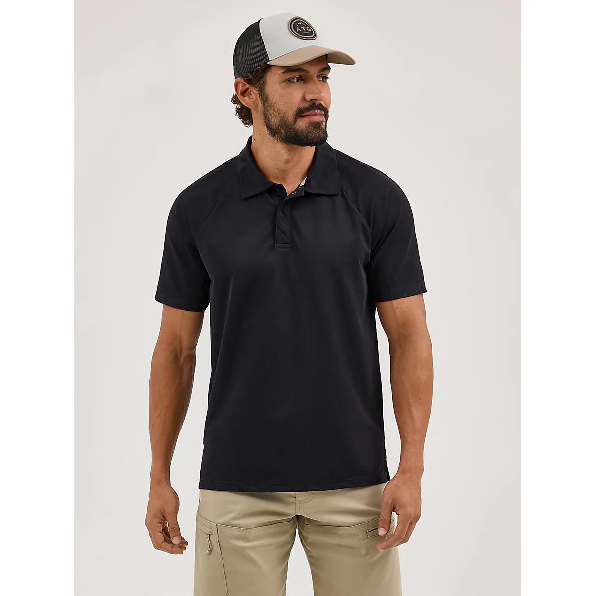 Wrangler ATG™ Men's Chesapeake Polo Shirt in Jet Product Image
