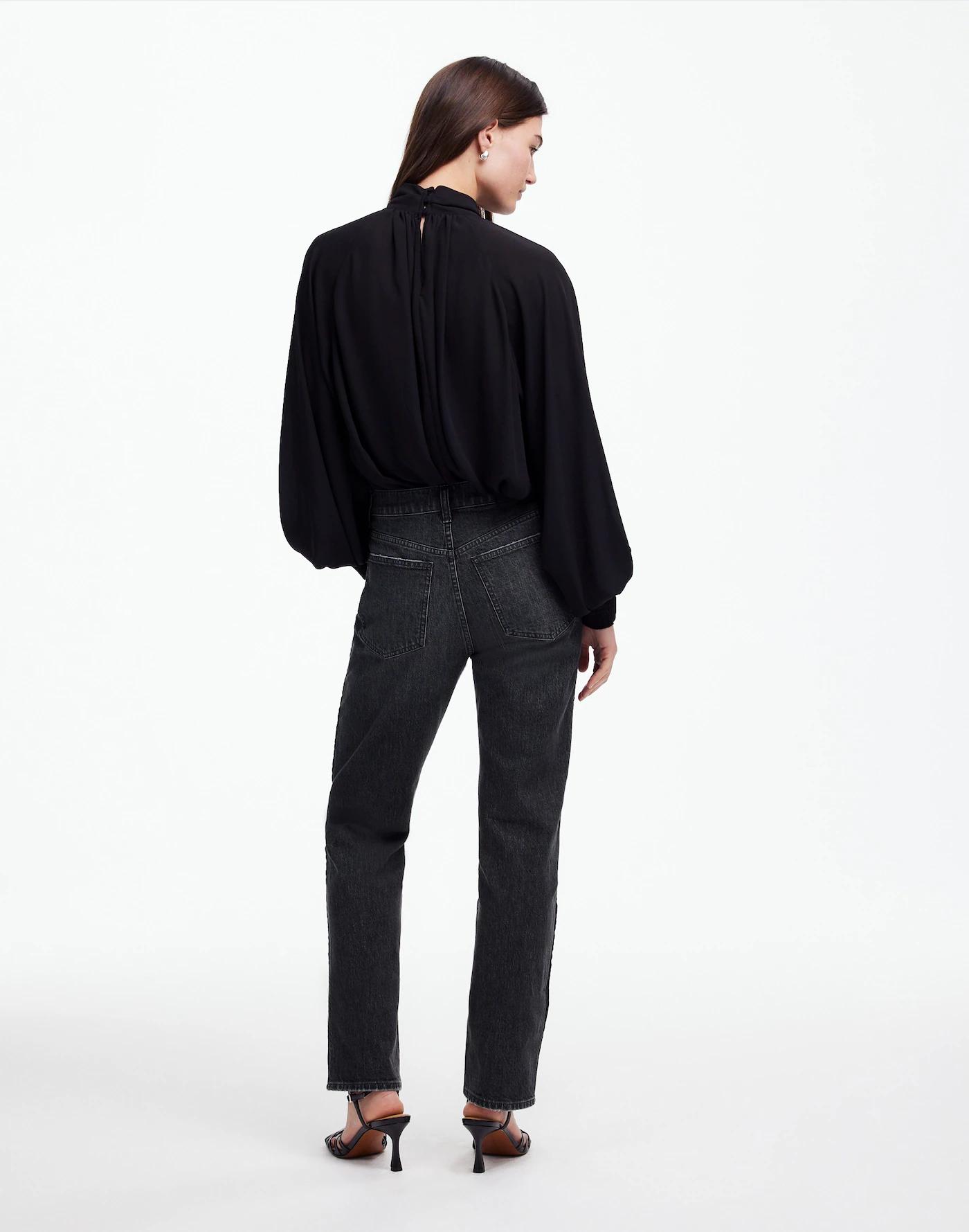 The '90s Straight Jean in Rojas Wash: Tux Stripe Edition Product Image