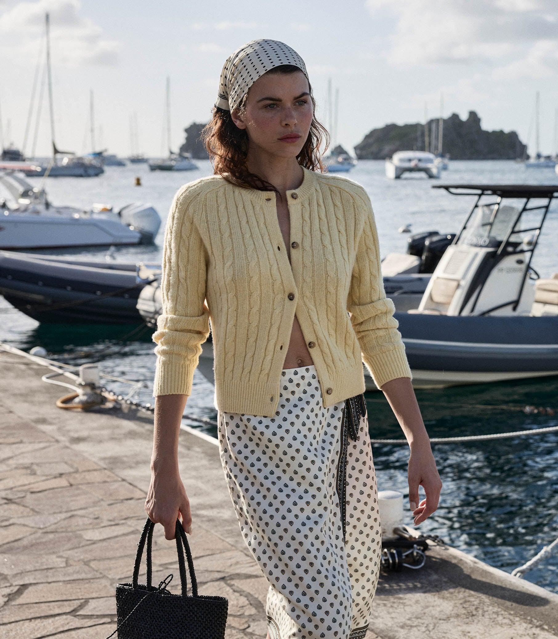 DELIA SKIRT -- RIVIERA FOULARD Product Image