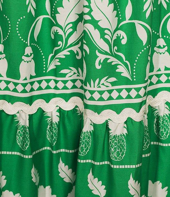 Sugarlips Plus Rick Rack Trimmed Tiered Coordinating High Waisted Skirt Product Image