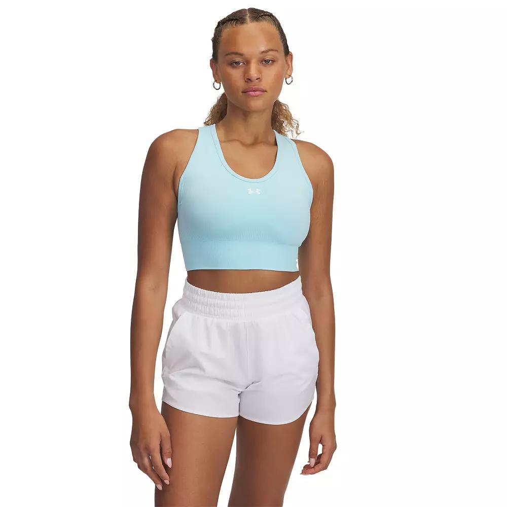 Women's Under Armour Vanish Seamless Medium-Impact Mid Sports Bra, Size: XL, Stream Product Image