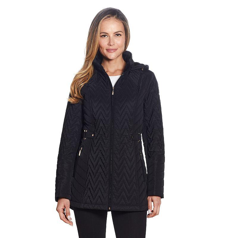 Women's Gallery Hooded Quilted Jacket,  Product Image
