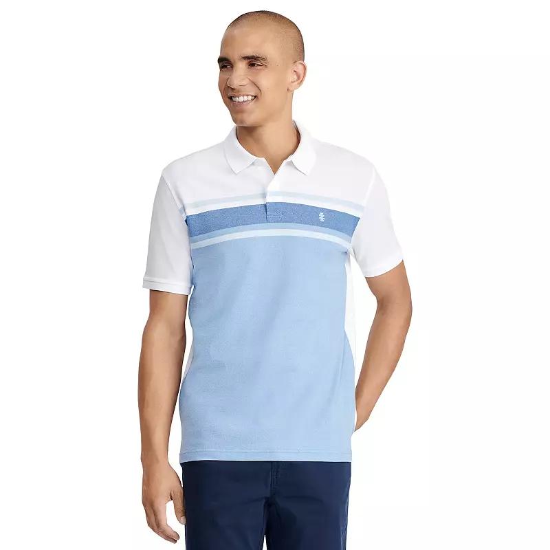 IZOD Men's Advanced Perforated Stripe Polo Product Image