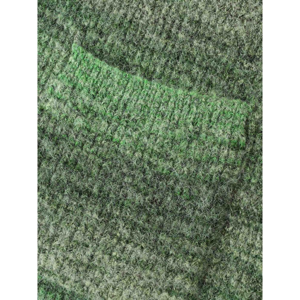 Plus Size Contrast Patched Pocket Drop Shoulder Cardigan Moss Women Casual Loose Long Sleeve Everyday Cardigans BloomChic 12/L Product Image