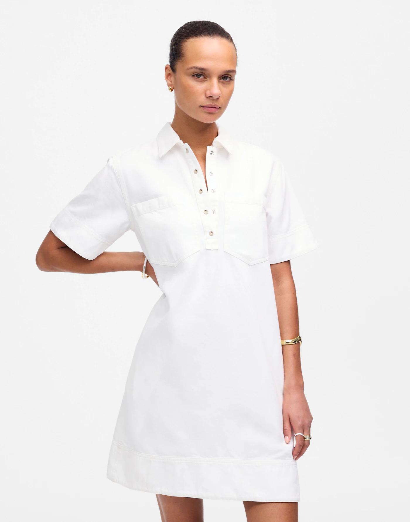 Denim Popover Dress Product Image