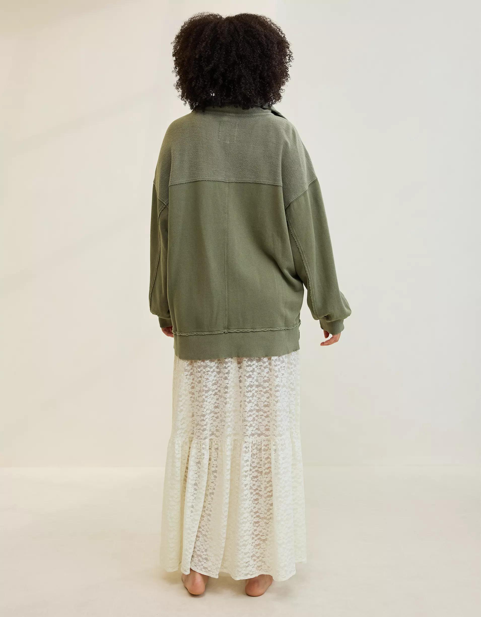 Aerie Starry Skies Open Neck Sweatshirt Product Image