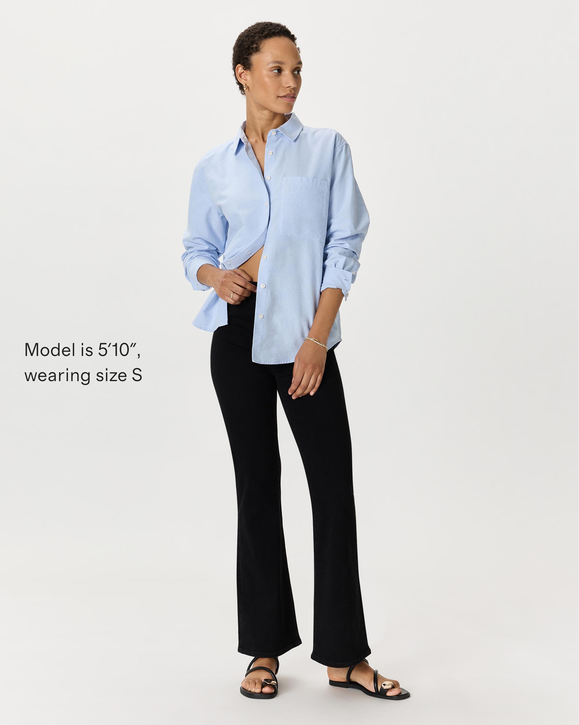 Quince | Women's Nina Stretch Pull-On Flare Jeans Size XS, Cotton Product Image