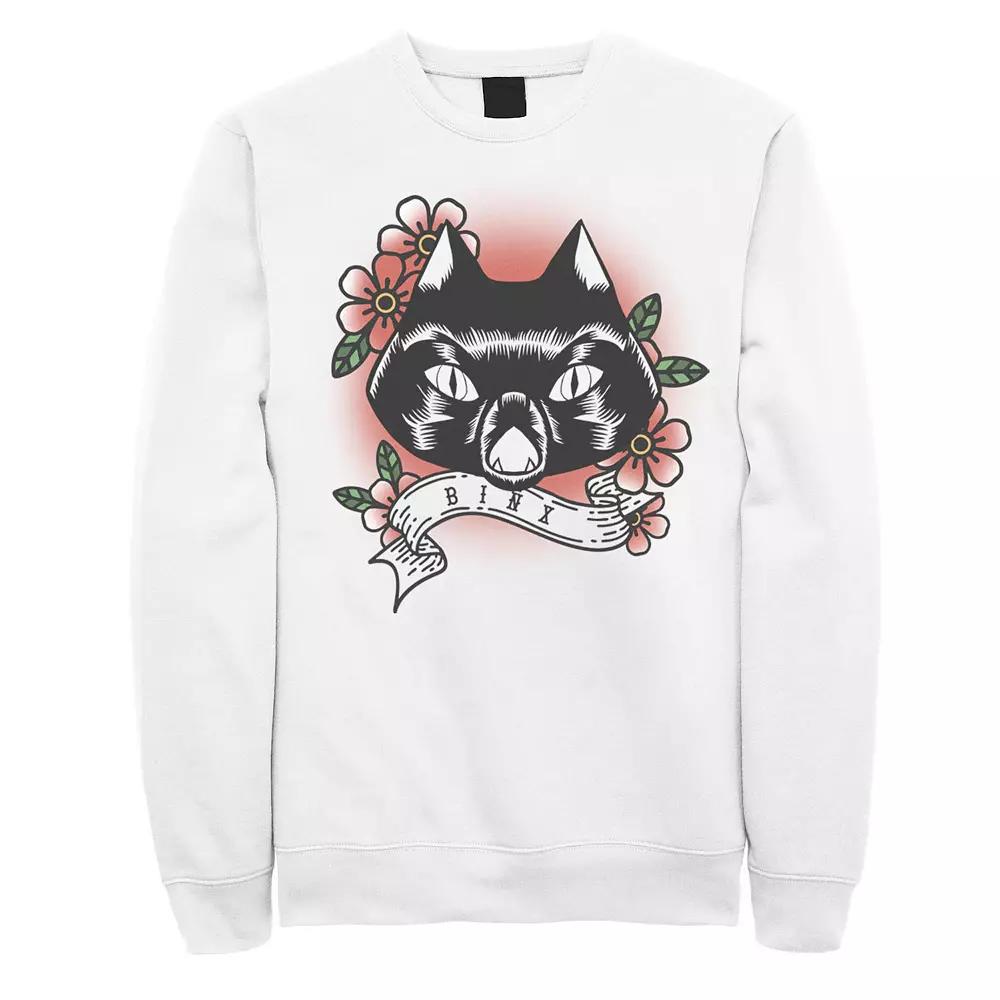 Disney's Hocus Pocus Binx Tattoo Men's Sweatshirt, Size: Large, White Product Image