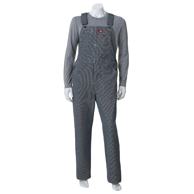 Men's Dickies Striped Bib Overalls,  Product Image