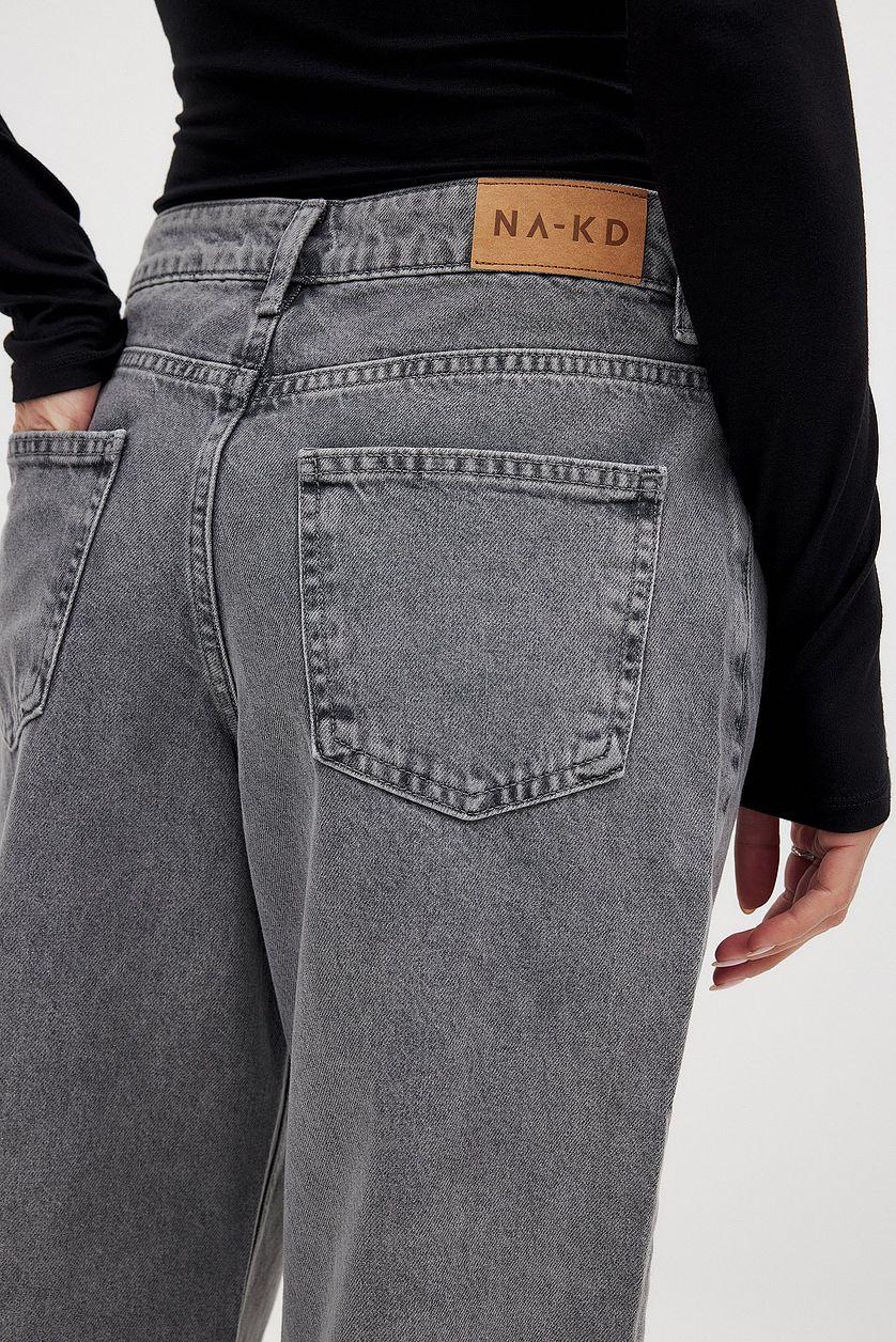 Mid Waist Straight Denim Product Image