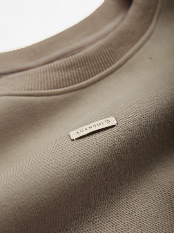 Solid Color Label Embellished Oversized Hoodie Product Image