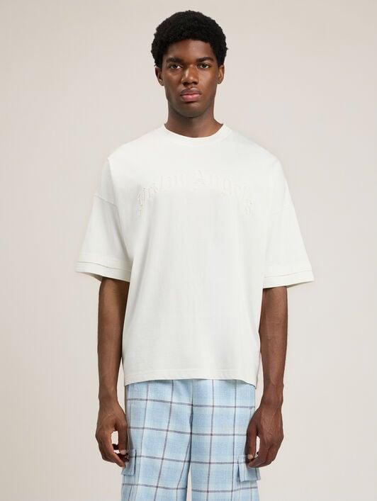 Curved Logo Loose Double T-Shirt Product Image