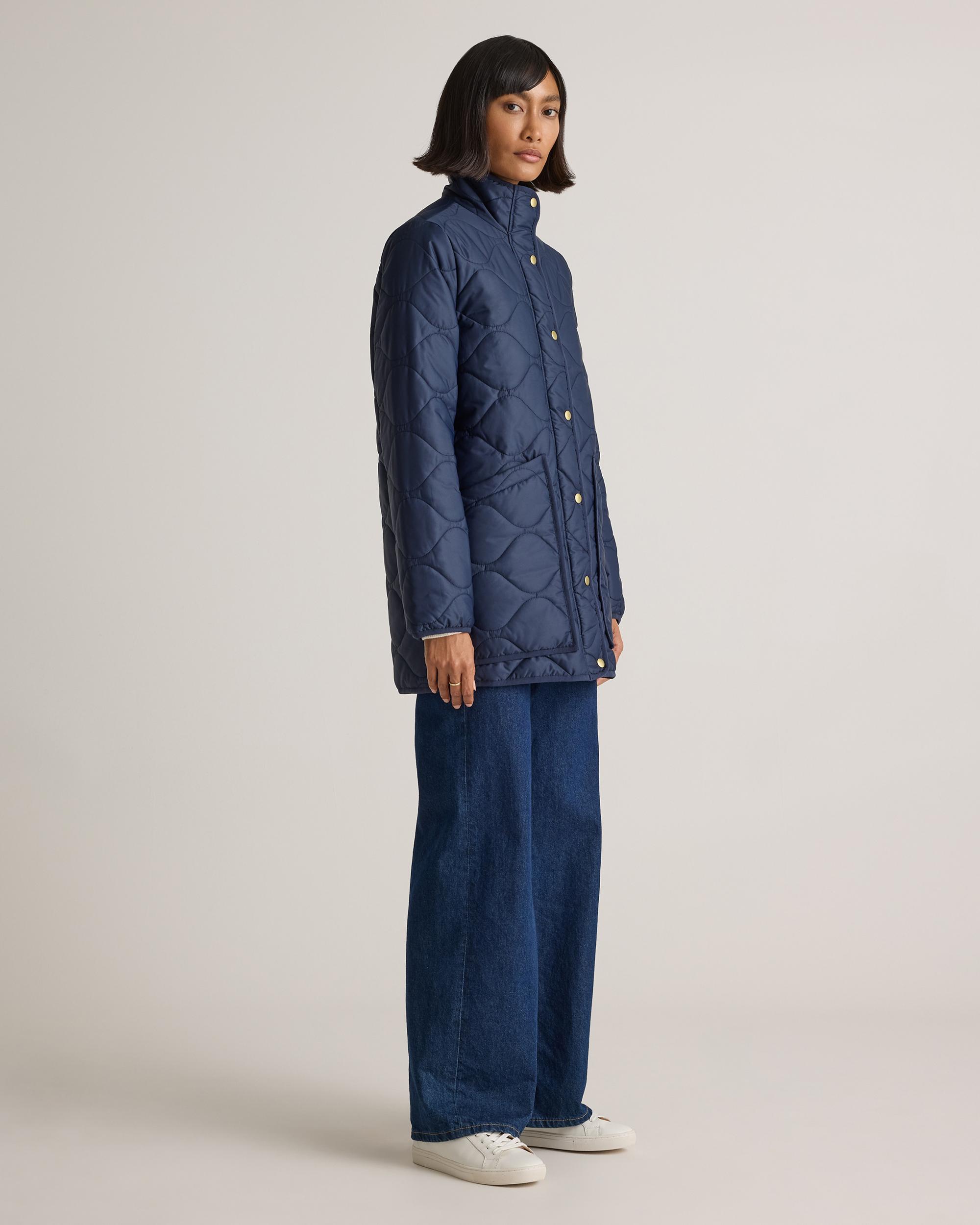 Quince | Women's Featherless Quilted Long Puffer Jacket Size XL, Nylon Product Image