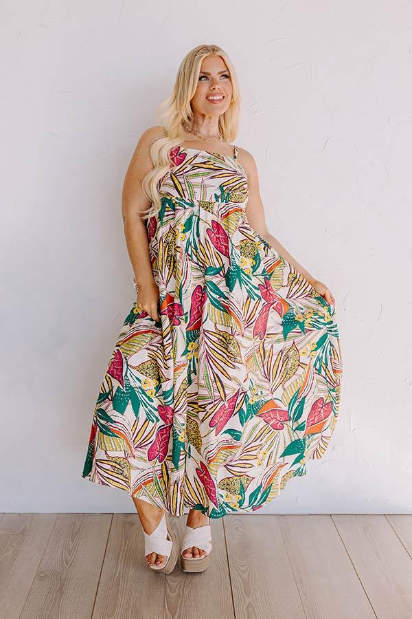 Tranquil Time Floral Midi in Cream Curves Product Image