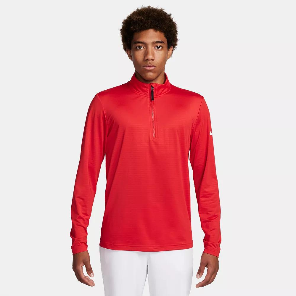 Men's Nike Victory Dri-FIT Half-Zip Golf Top, Size: Small, University Red Product Image