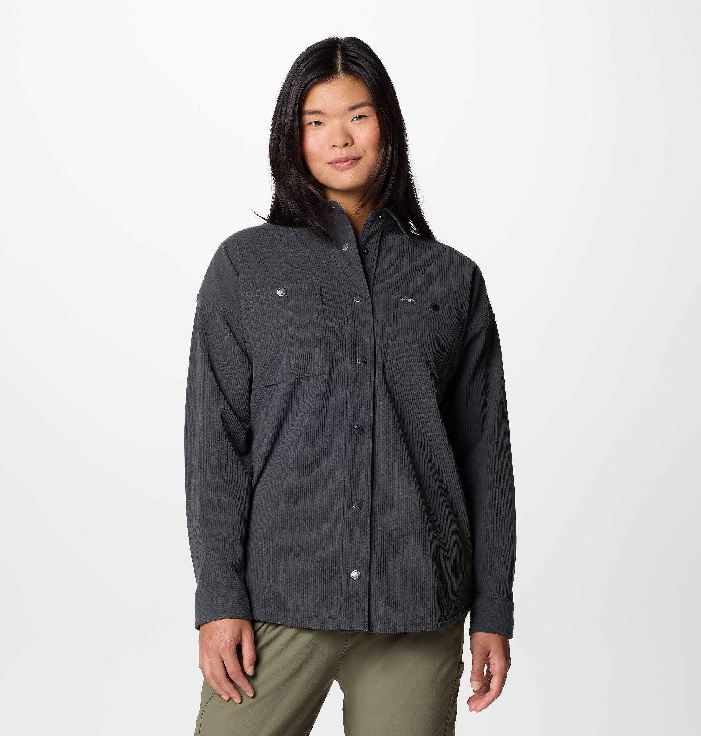 Columbia Womens Blue Point Creek Corduroy Shirt Jacket- Product Image