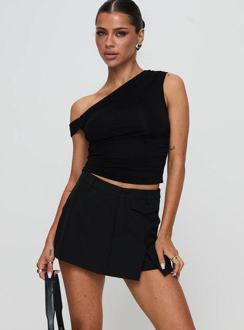 Deuce Split Skort Black Product Image