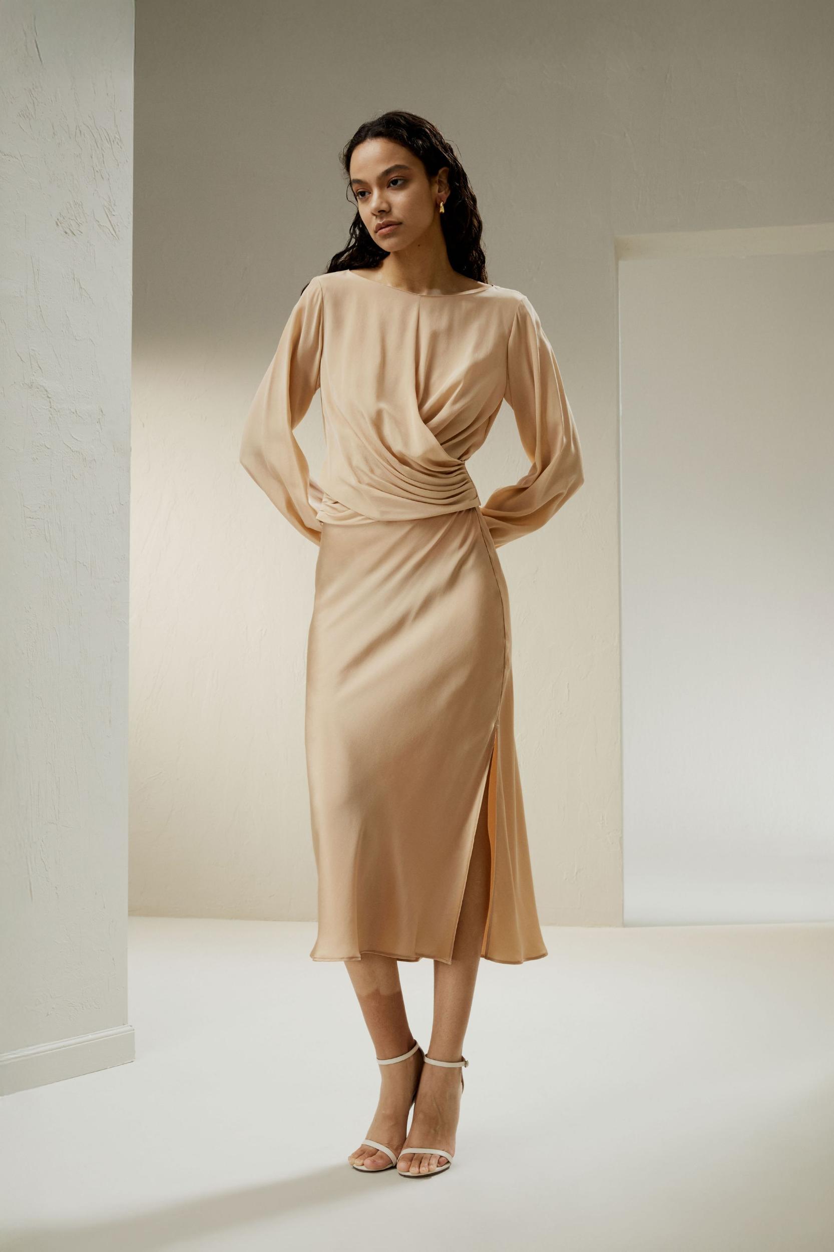 LILYSILK Silk Skirt Pleated - for Women - Black 100% Silk - Luxurious Bias Cut Skirt 16 Product Image