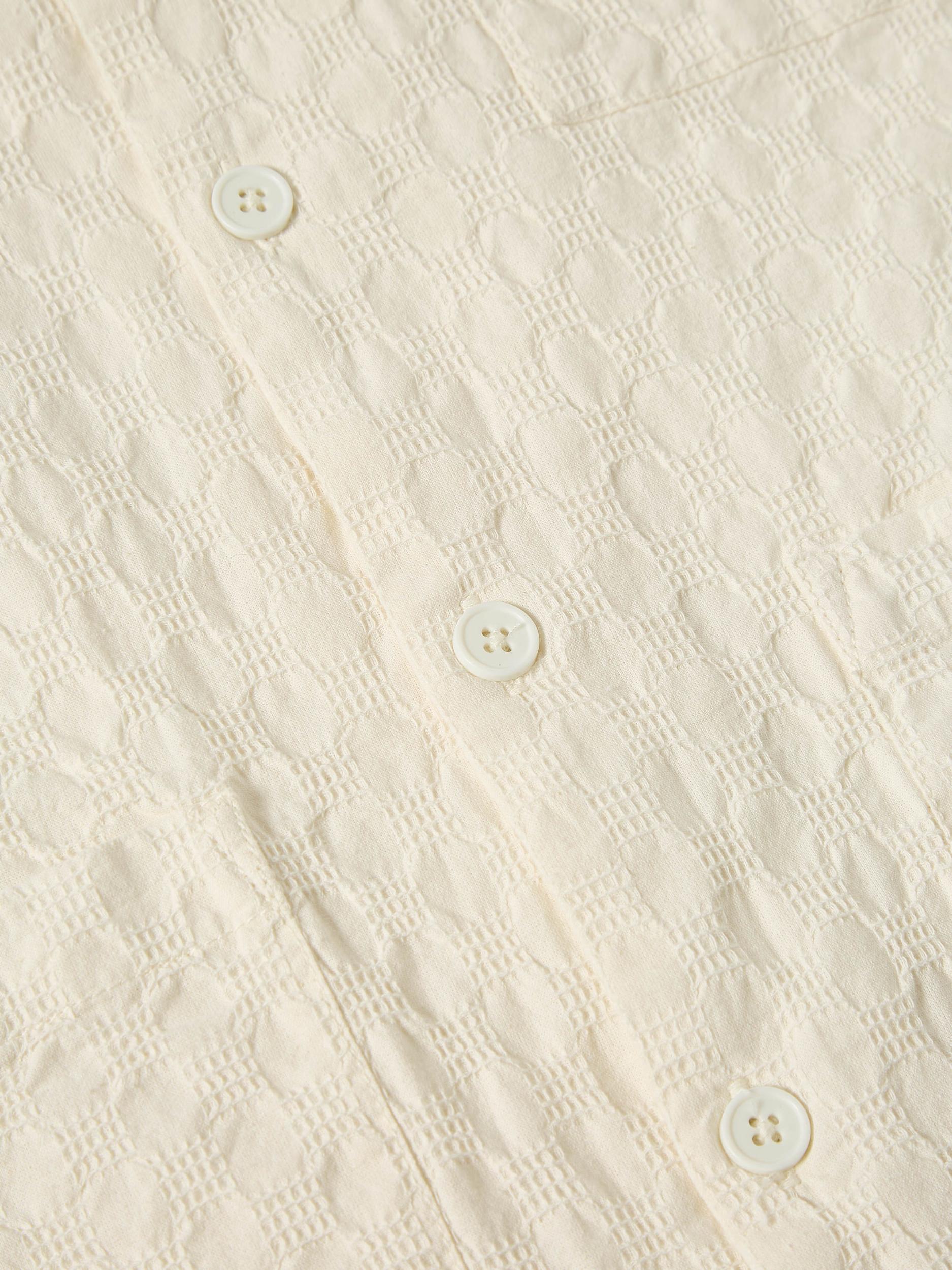 Ecru Dot Waffle Island Shirt Product Image