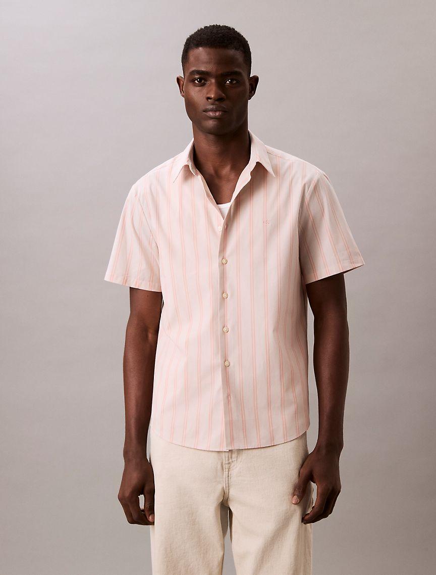 Poplin Stripe Classic Button-Down Shirt  Product Image
