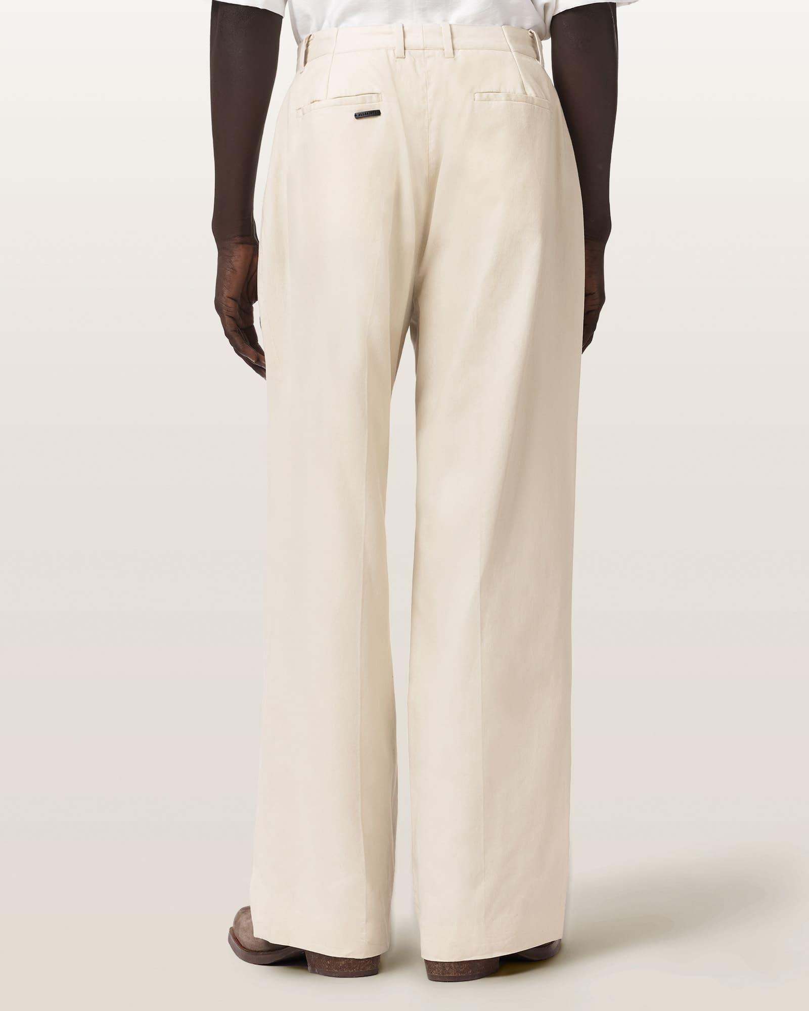 Midas Wide Leg Relaxed Fit Pants TERN WHITE | ALLSAINTS US Product Image