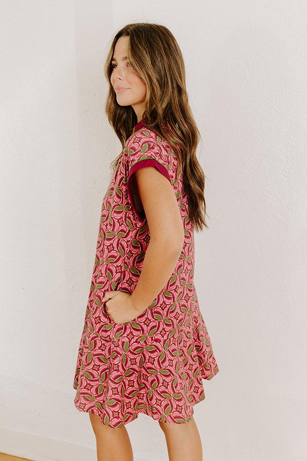 Cider Dreams Mini Dress in Sangria Product Image