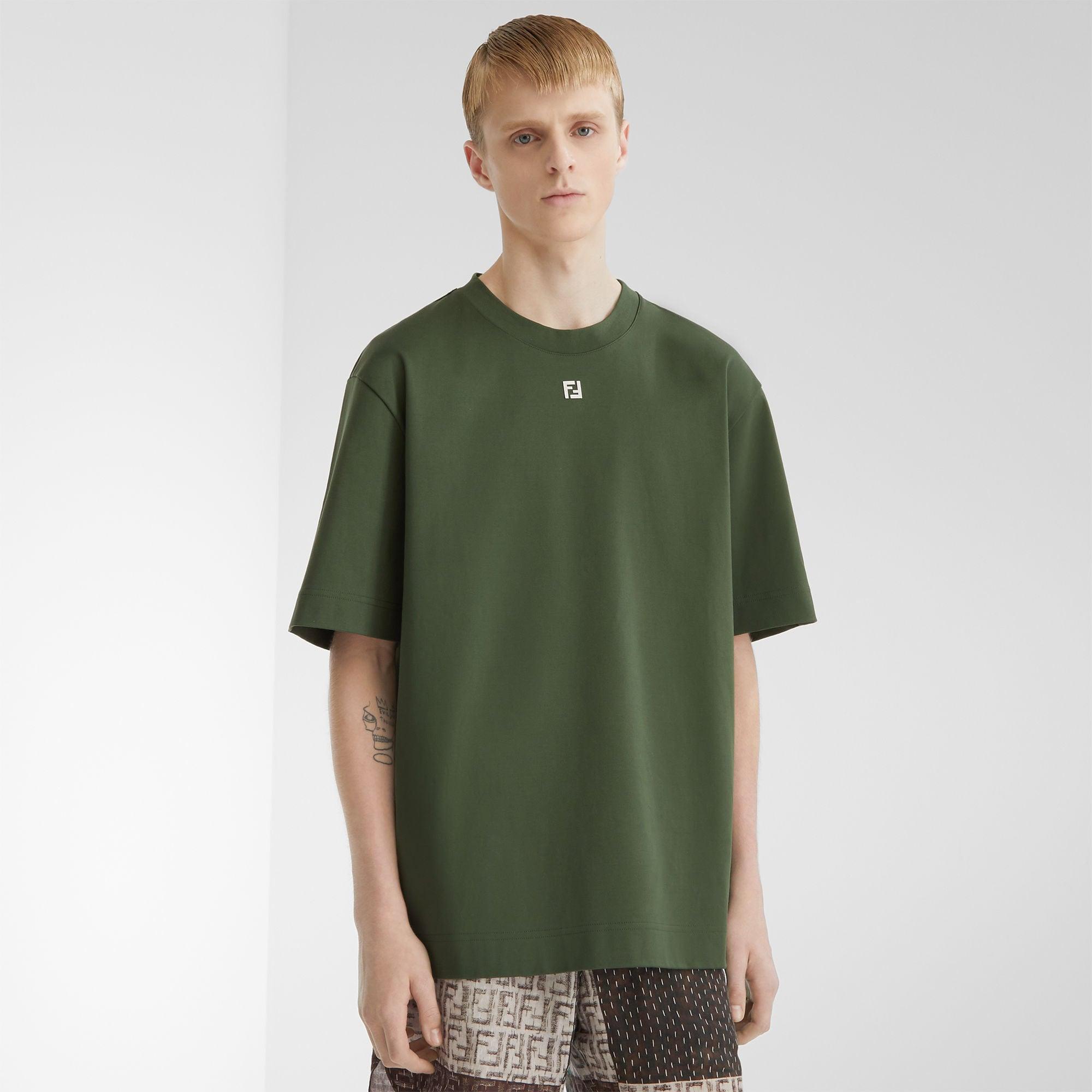 T-ShirtGreen cotton T-shirt Product Image