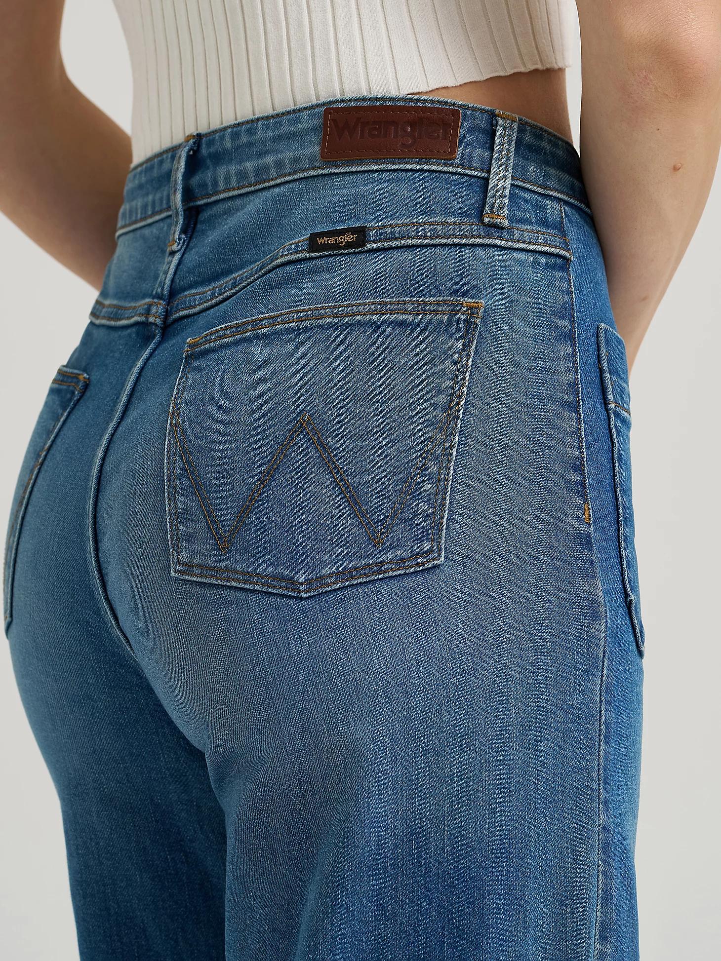 Women's Patch Pocket Wide Leg Jean in Carolina Product Image