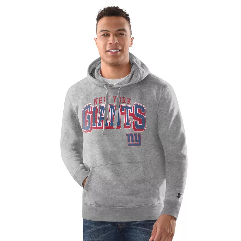 Men's Starter Heather Gray New York Giants Vintage Pullover Hoodie, Size: Large, Grey Product Image