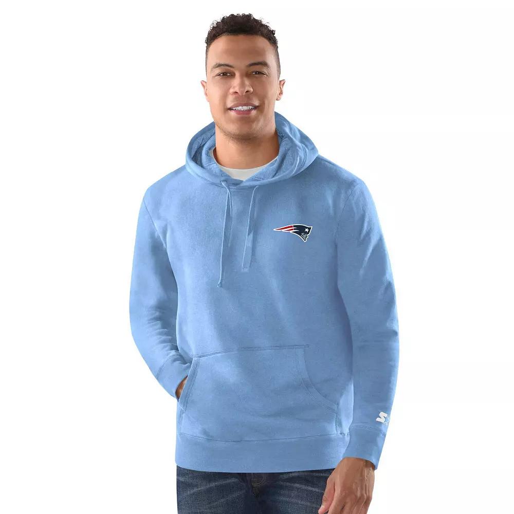 Men's Margaritaville Blue New England Patriots Time Flies Garment Dyed Pullover Hoodie,  Product Image