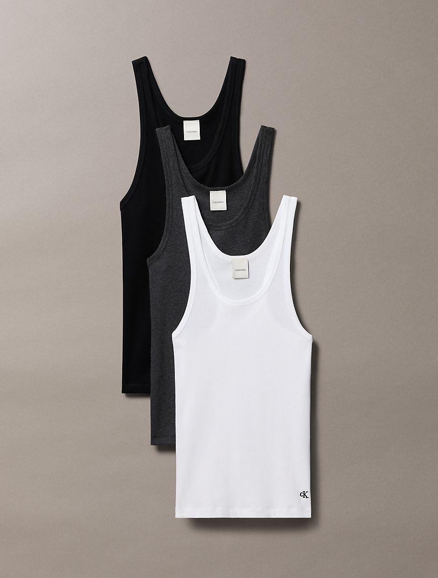 Cotton Ribbed 3-Pack Tank Top Product Image