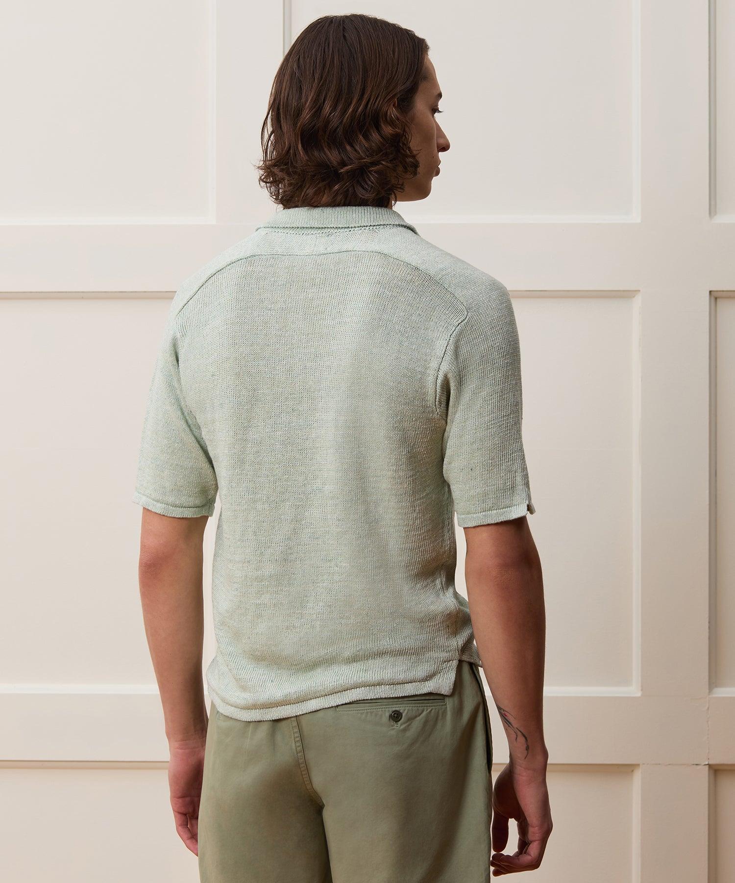Inis Meáin Washed Linen Polo Product Image