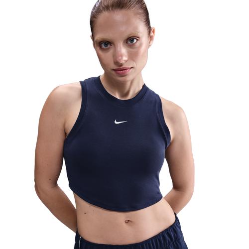 Womens Nike Sportswear Chill Knit Tight Cropped Mini-Rib Tank Top | FB8279-265 Product Image
