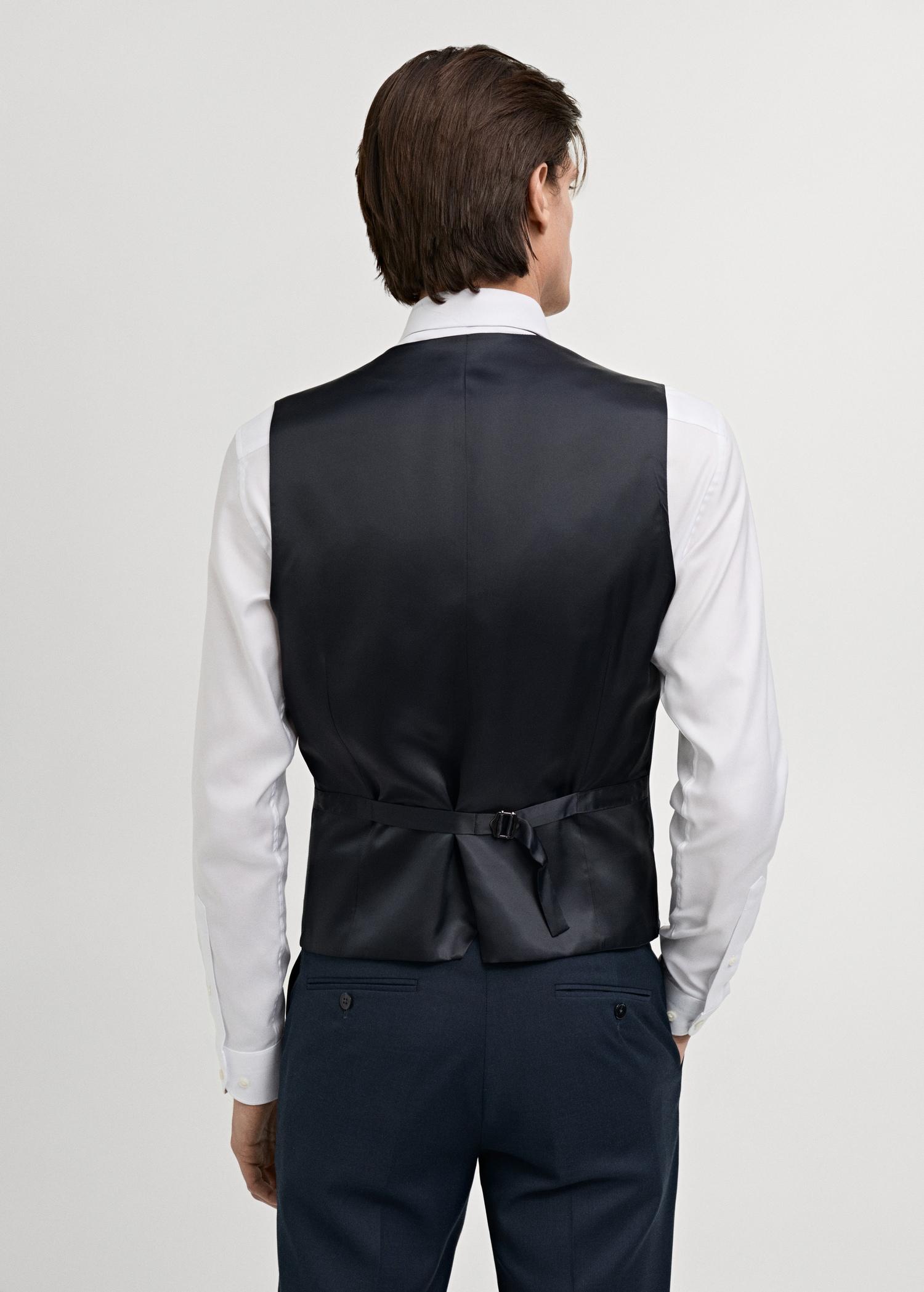 Slim-fit suit waistcoat - Men | MANGO USA Product Image
