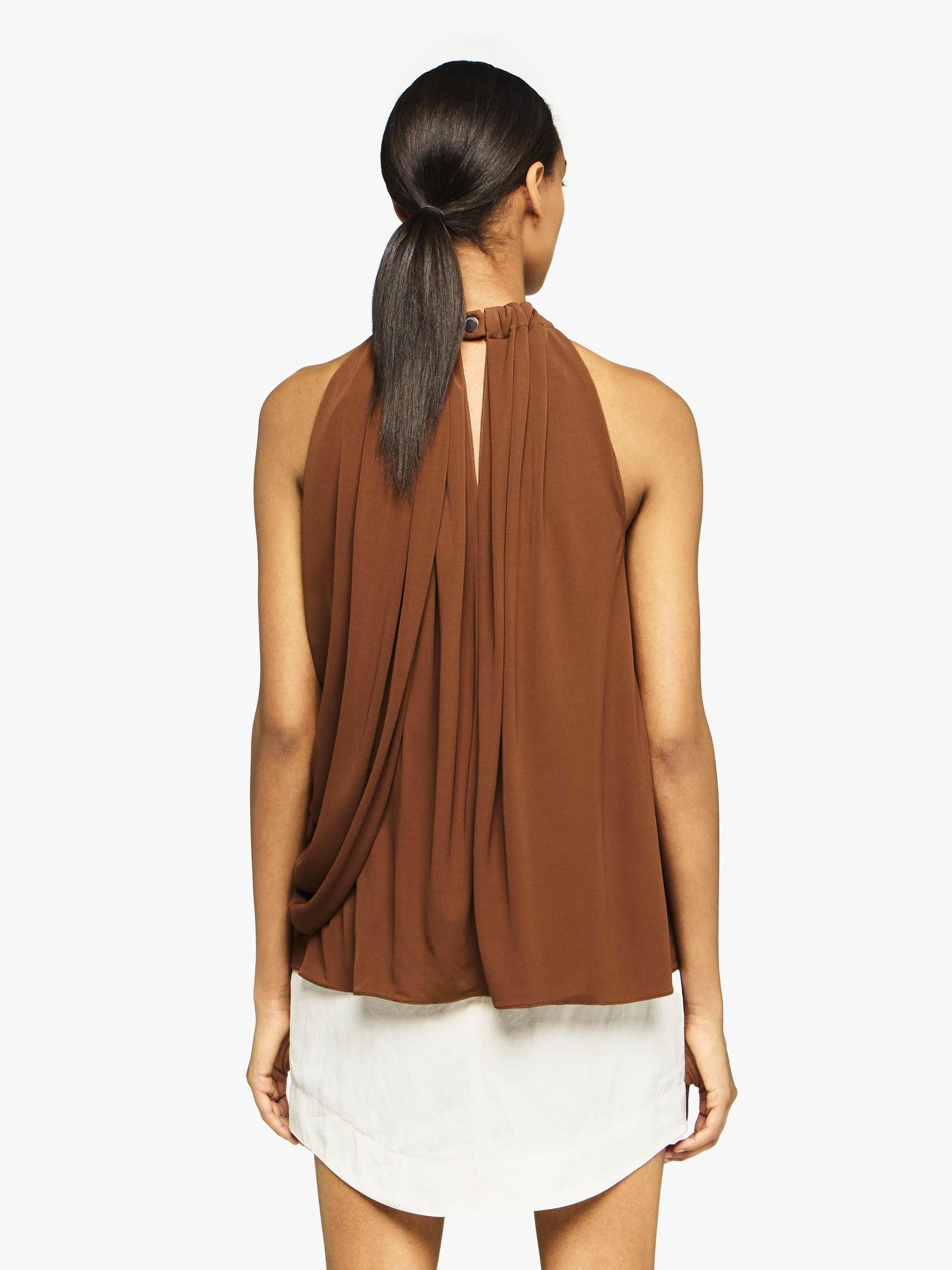 TWISTED DRAPE HALTER TOP Product Image