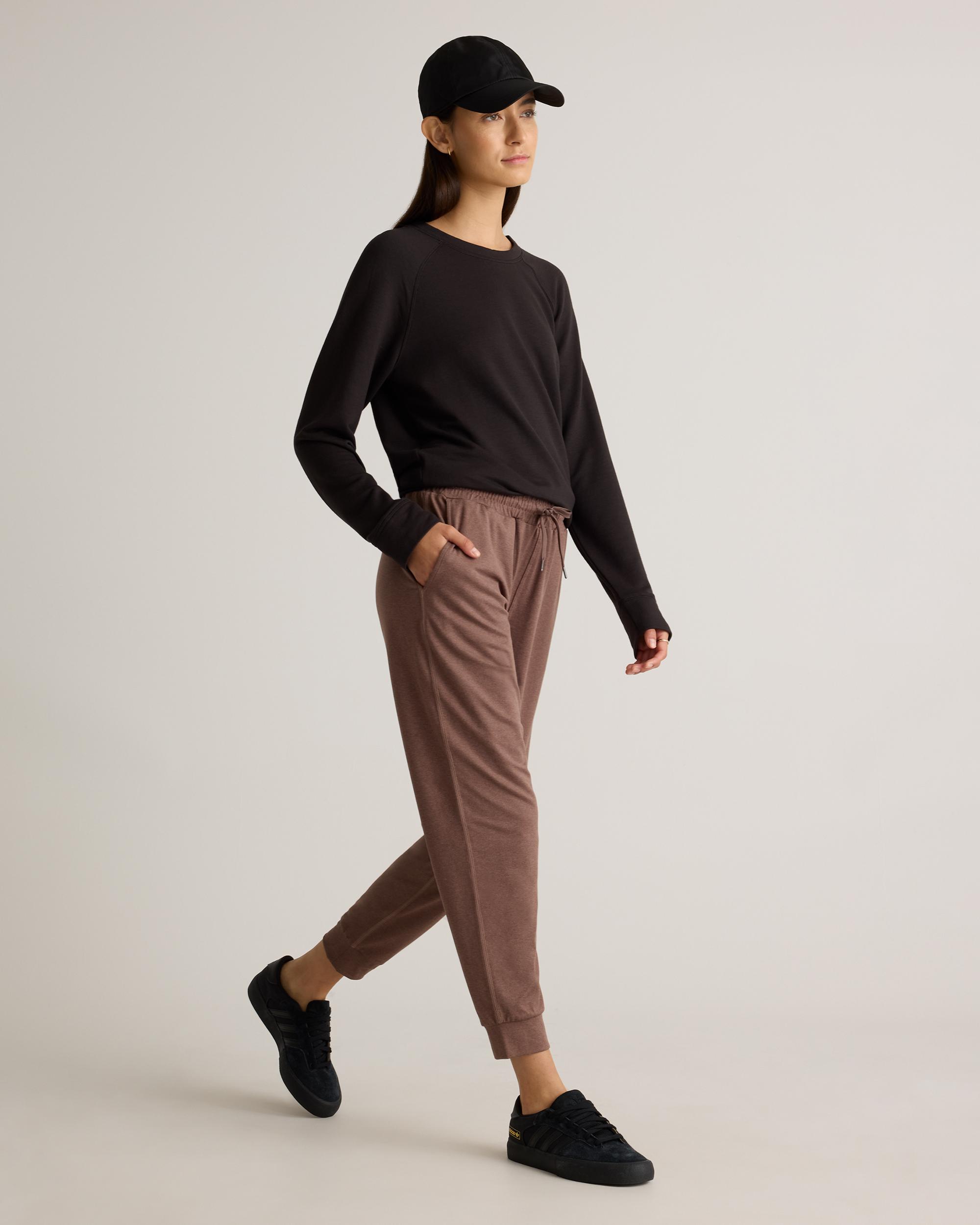 Quince | Women's Flowknit Mid-Rise Jogger Recycled Poly with Stretch Product Image