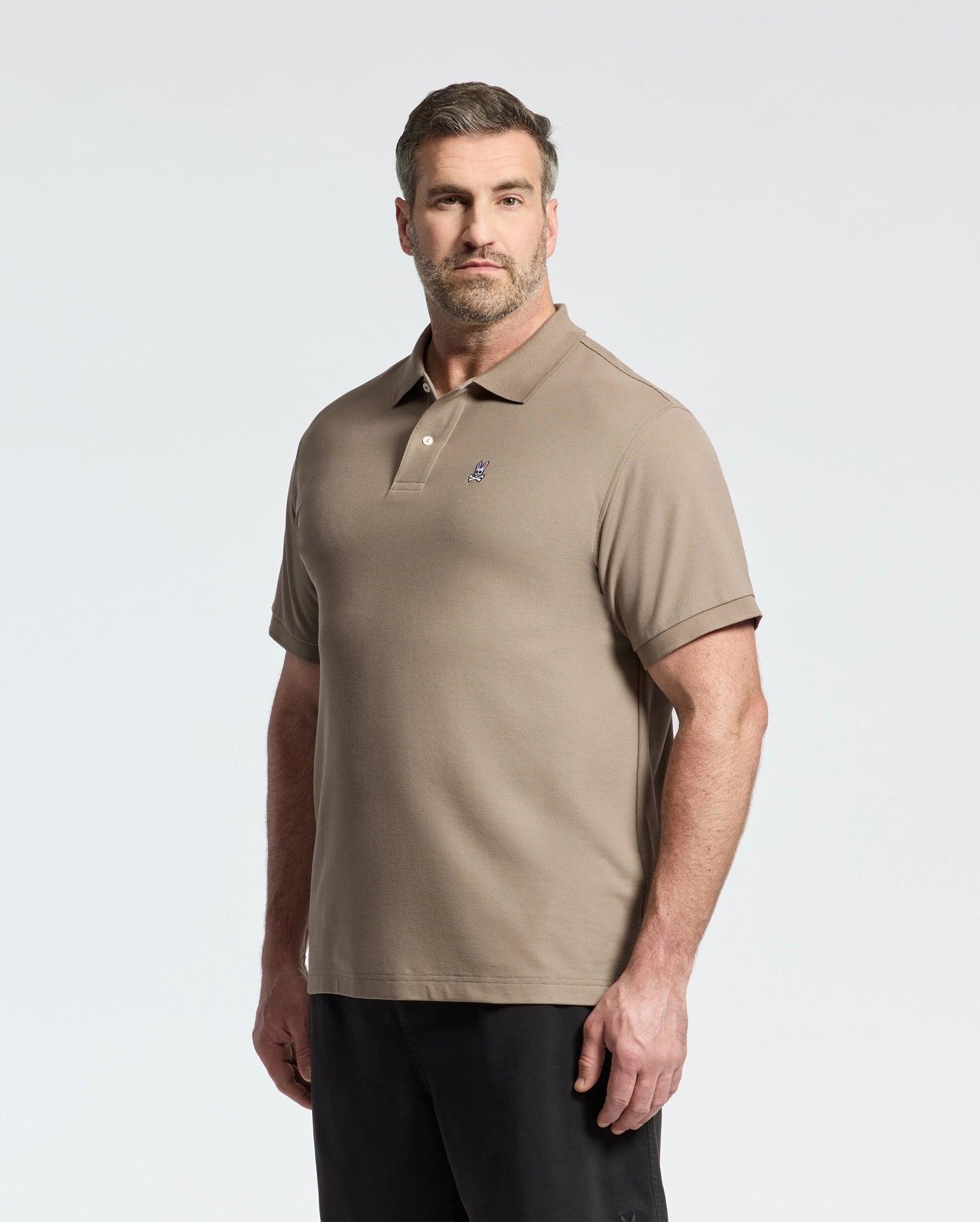 MENS BIG AND TALL CLASSIC PIQUE POLO SHIRT - B9K001CRPC Male Product Image