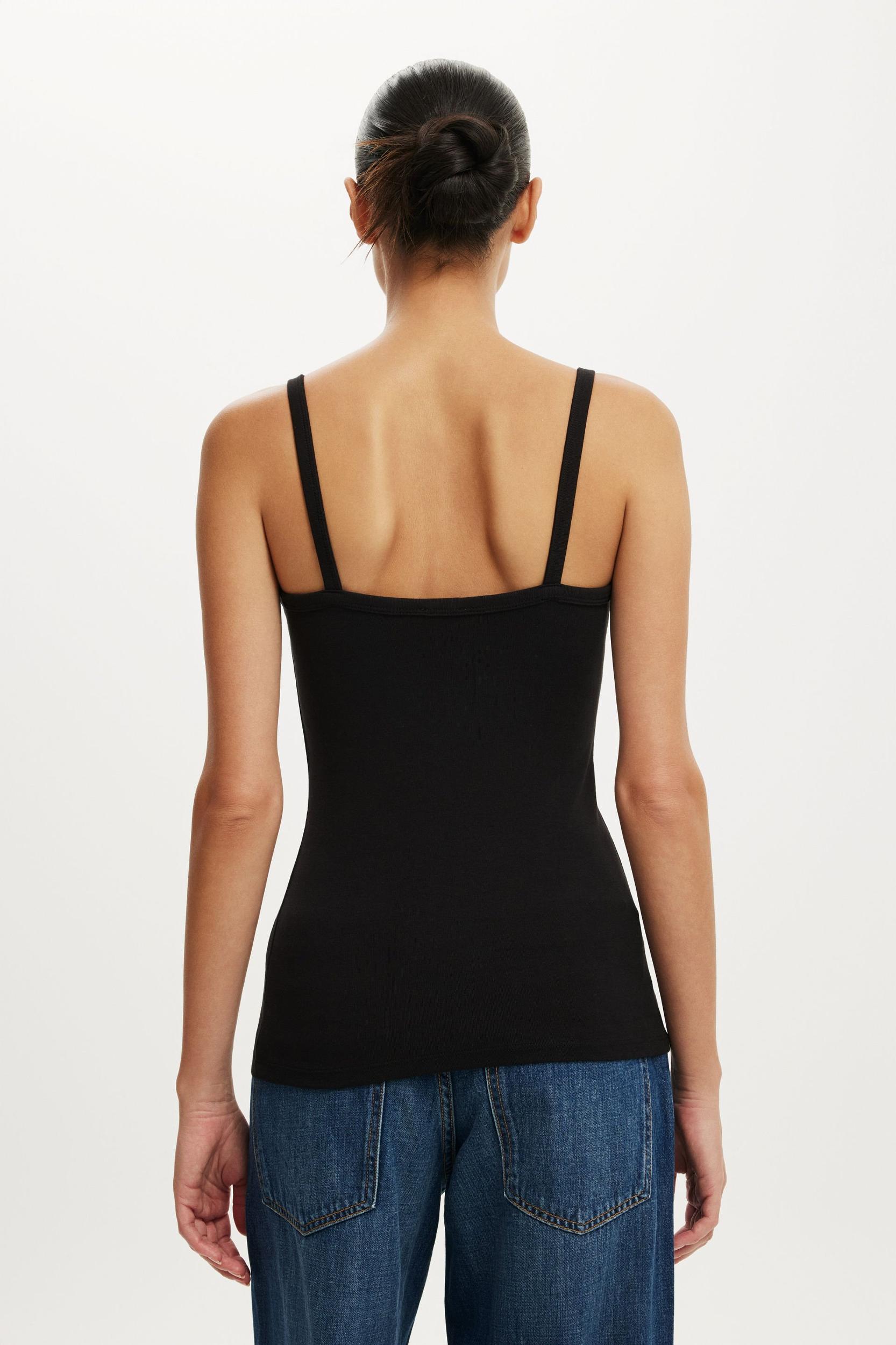 Fine Rib Scoop Longline Cami Product Image