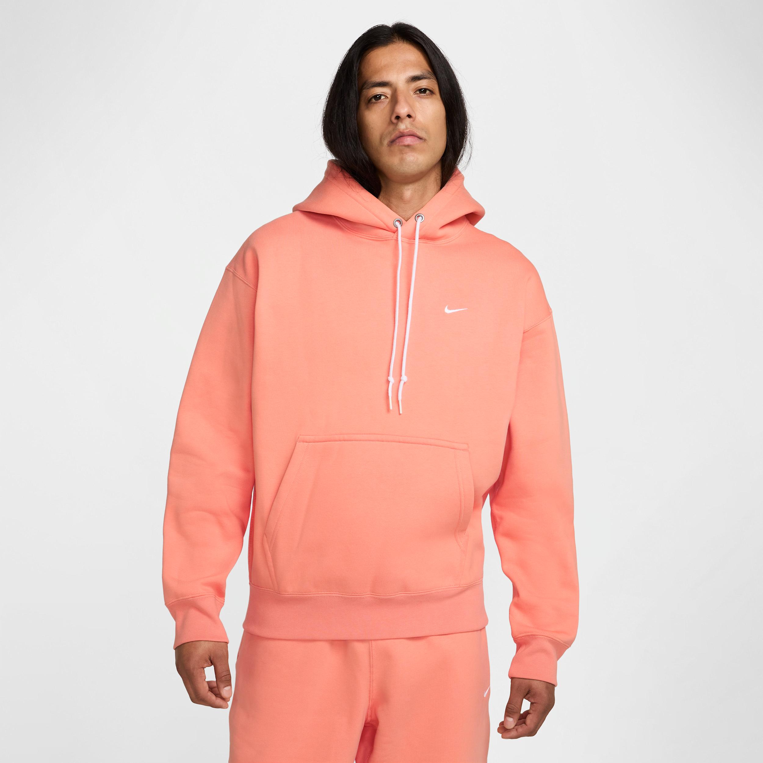 Nike Mens Solo Swoosh Fleece Pullover Hoodie | DX1355-844 Product Image