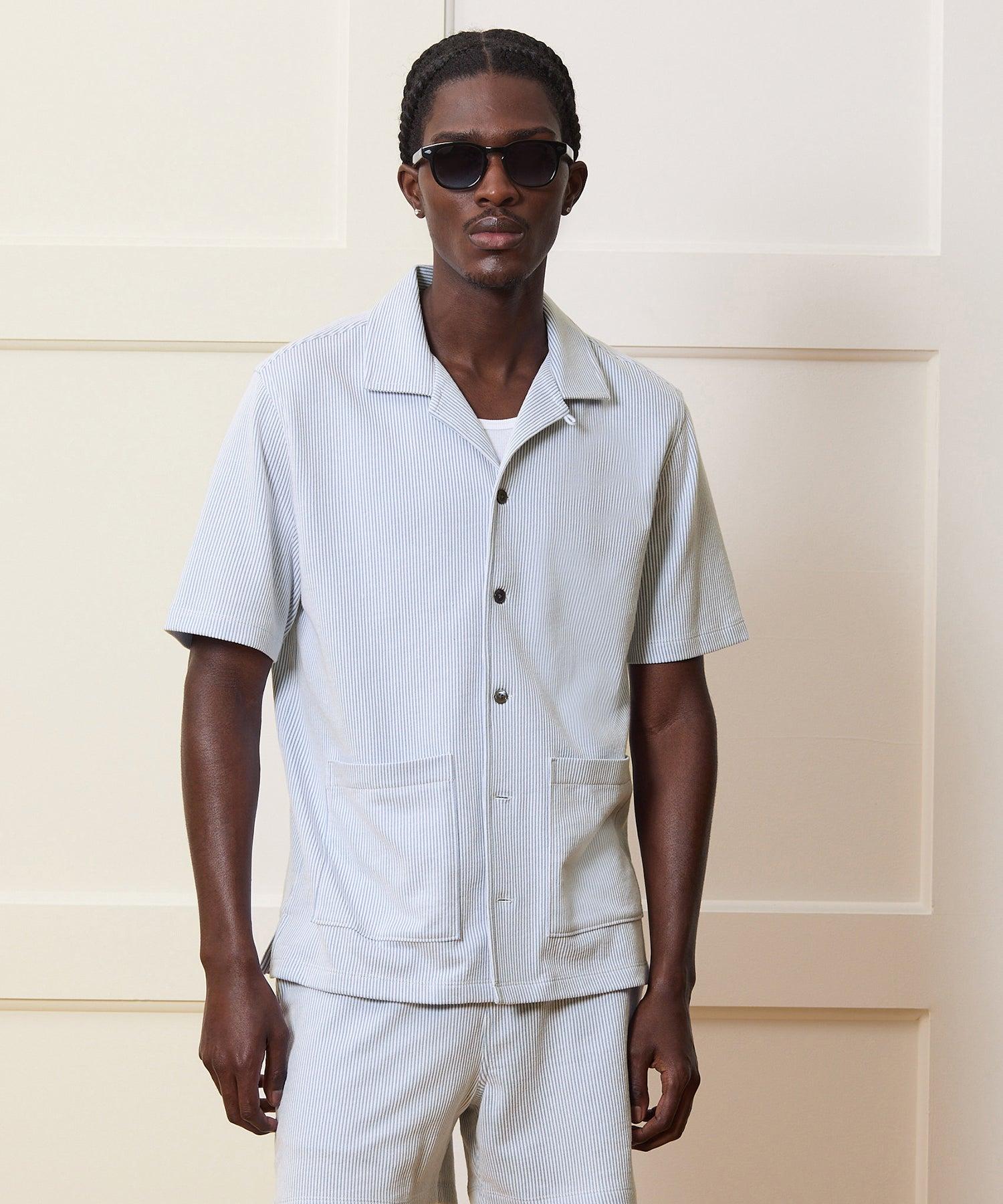 Seersucker Guayabera Shirt Product Image