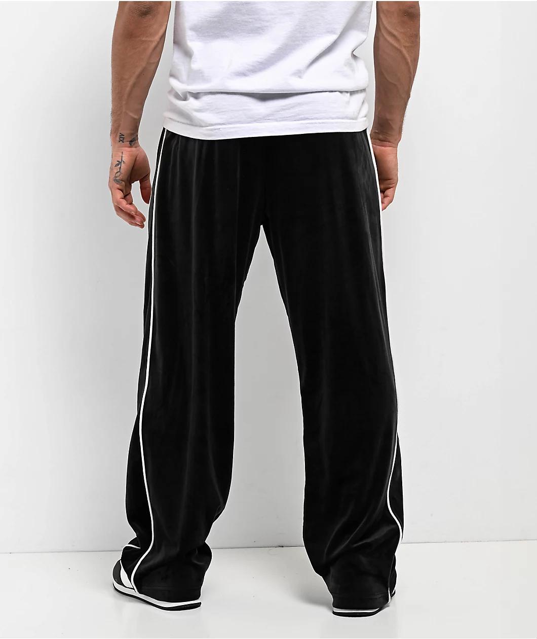 FB County Black & White Velour Track Pants Product Image