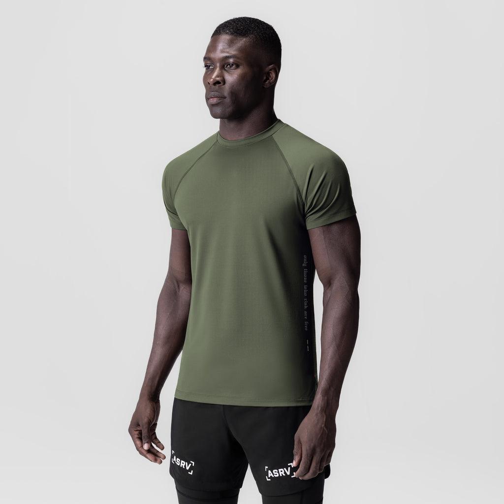 0839. 3D-Lite® 2.0 Lycra® Fitted Tee - Space Grey "OTWR" Product Image