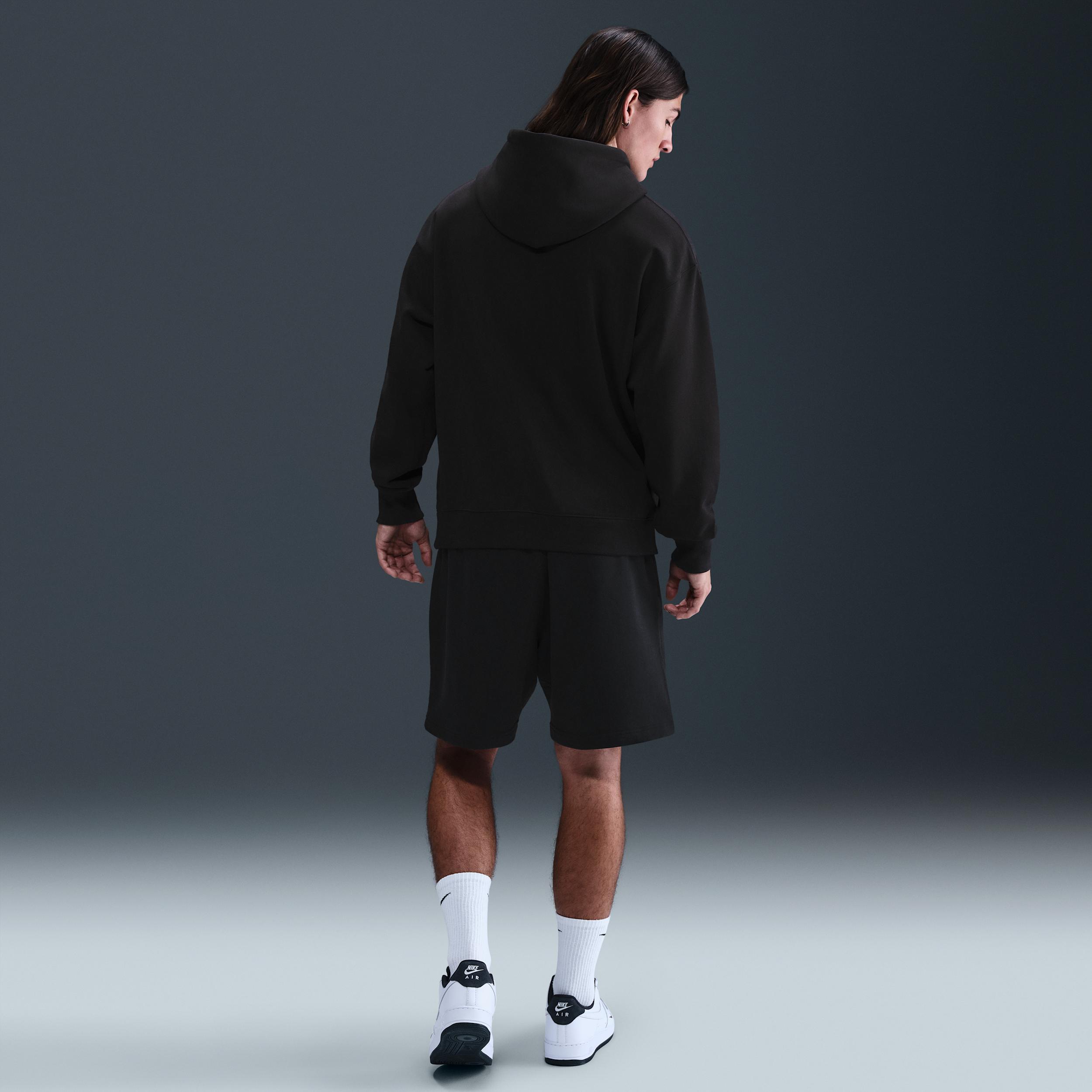 Nike Mens Solo Swoosh French Terry Pullover Hoodie | DX0813-010 Product Image