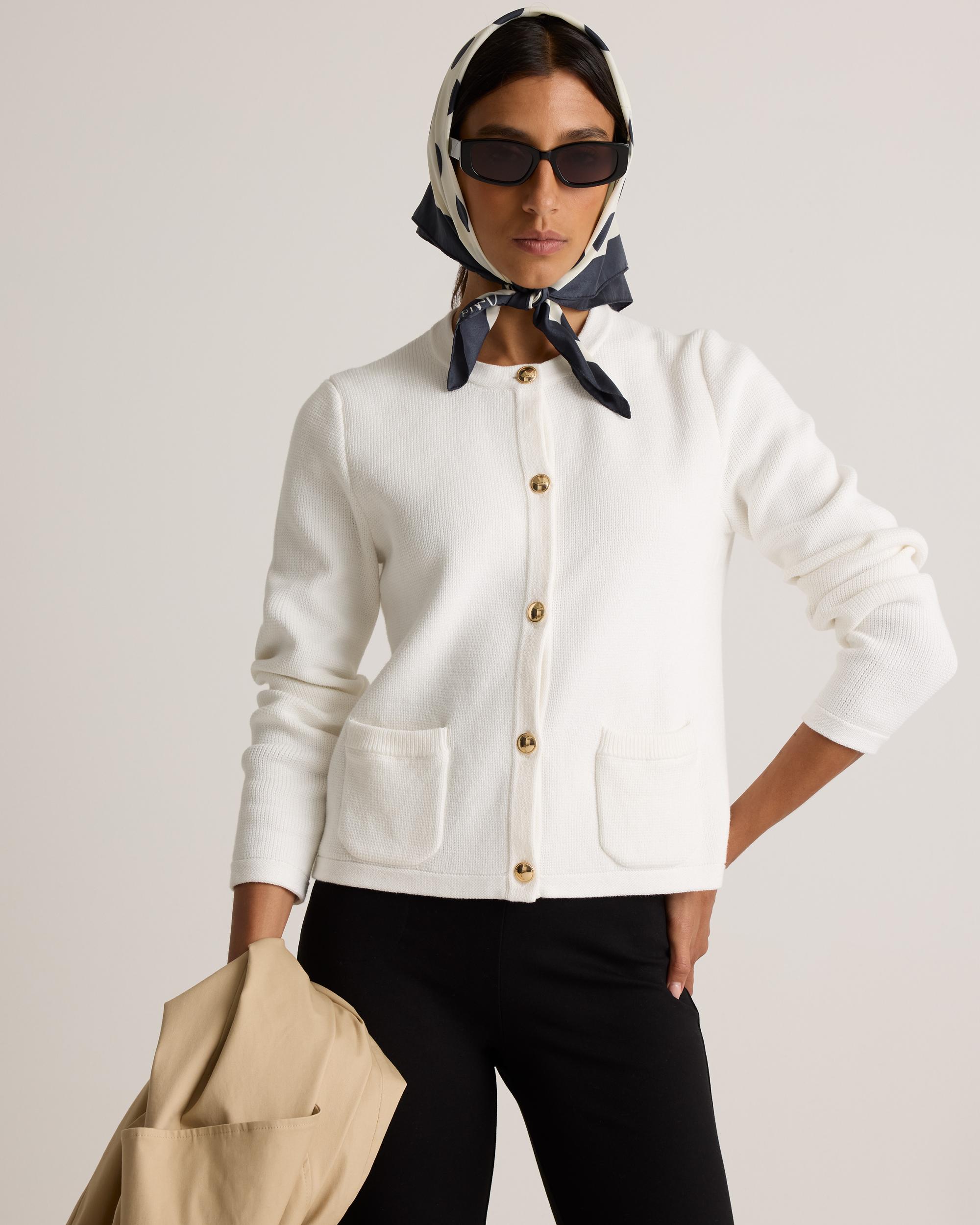 Quince | Women's Sweater Jacket Size XL, Organic Cotton Product Image