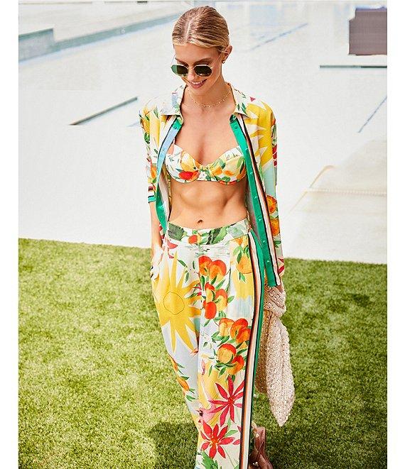 Antonio Melani Flamingos Underwire Bralette Swim Top Product Image