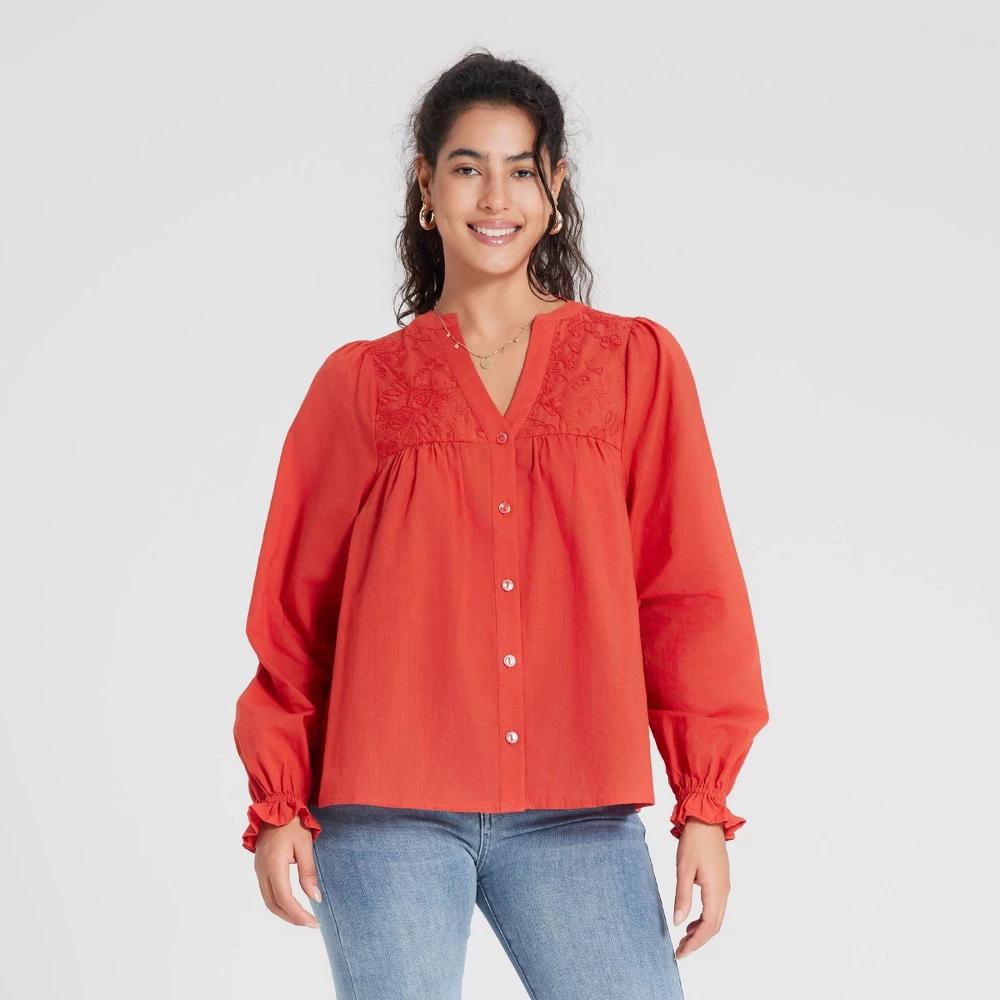 Women's Long Sleeve Blouse - Universal Thread™ Product Image